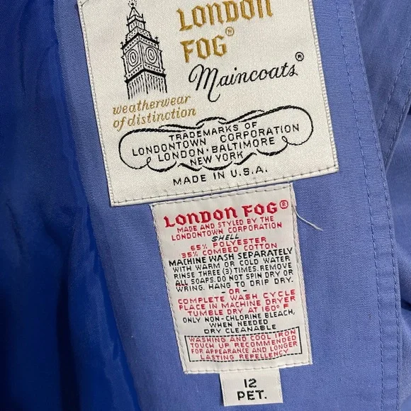 London Fog Classic Blue Maincoat - Picture 5 of 7
